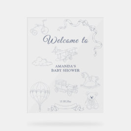 Toile de Jouy Nursery Welcome Baby Shower
