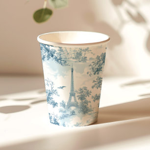 Toile de Jouy Pariser Stil Vintag elegant Pappbecher
