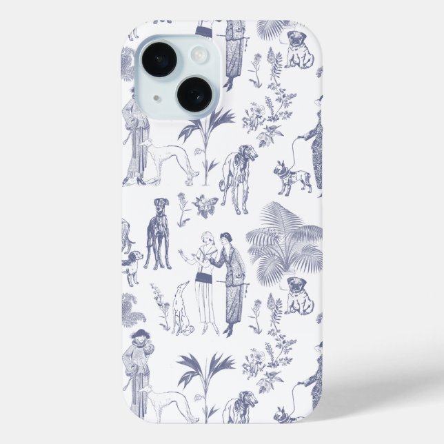 Toile De Jouy Phone Case (Rückseite)