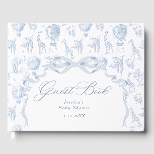 Toile de Jouy Safari Babydusche Gästebuch