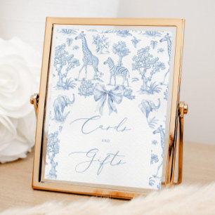 Toile de Jouy Safari Französische Karten und Gesch Poster