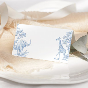 Toile de jouy Safari minimaliste des cartes de lie