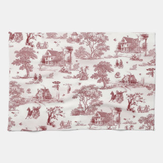 Toile De Jouy - Vintager Nachmittag Küchentuch