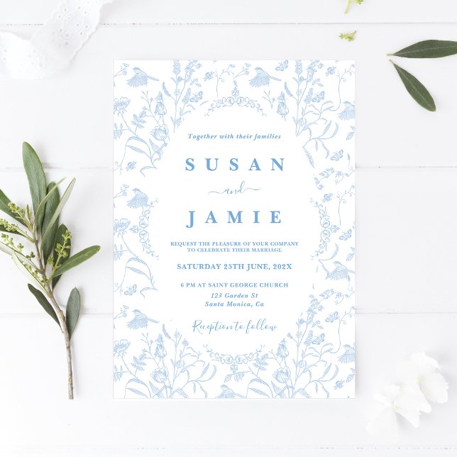 Toile de Jouy Wedding Einladung (Von Creator hochgeladen)