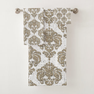 Toile de jute rustique et damassé fascinante