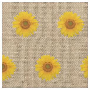 Toile de jute rustique et tissu de motif imprimé