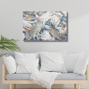 Toile de la maison de plage du crabe bleu marine I