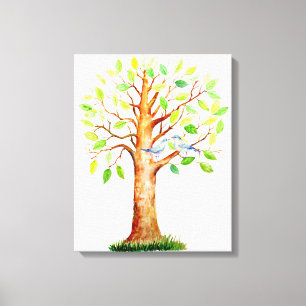 Toile de l'arbre de signature mariage