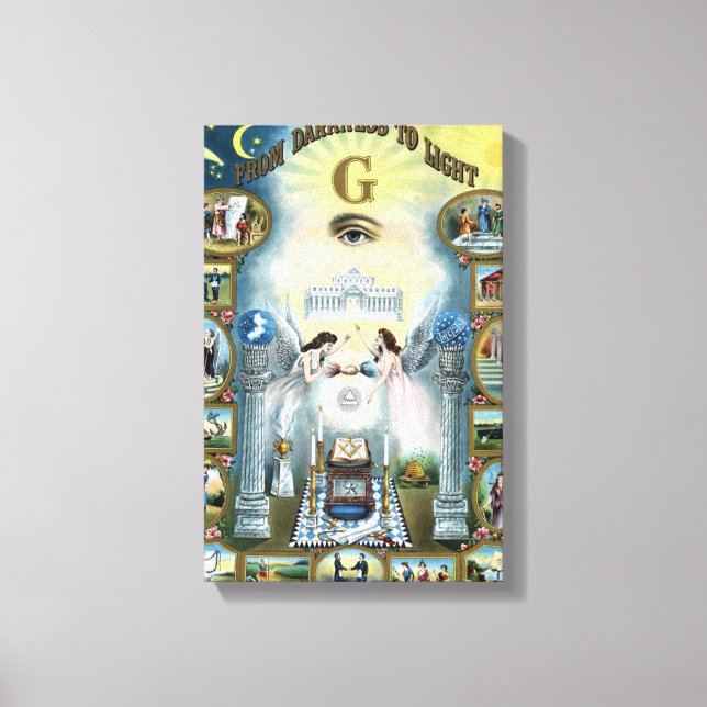 Toile De l'obscurité à la lumière (Recto)