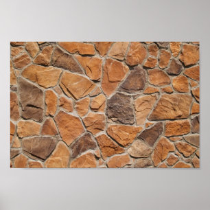 Toile de mur en pierre rouge Imprimer ou poster
