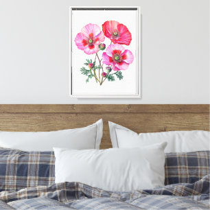Toile de pavot sur toile