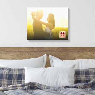 Toile de photo de mariage chinois Double Bonheur e