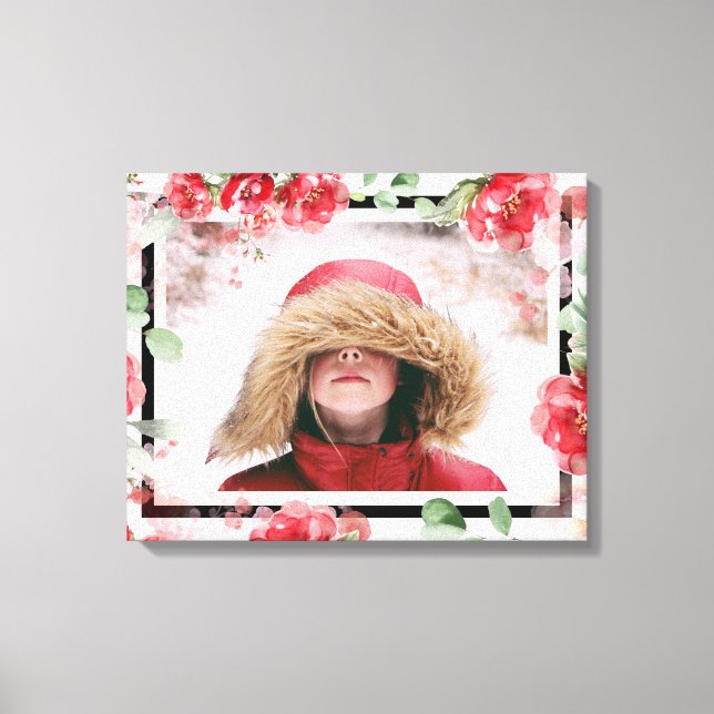 Toile de photo pour enfant à la floraison rouge (Recto)