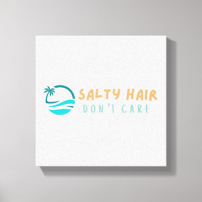 Toile de plage Imprimer Cheveux salés Ne vous souc (Recto)