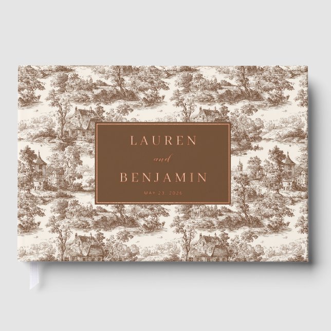 Toile de Romance Wedding Gästebuch (Vorderseite)