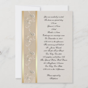toile de style gaufrée faire-part de mariage,