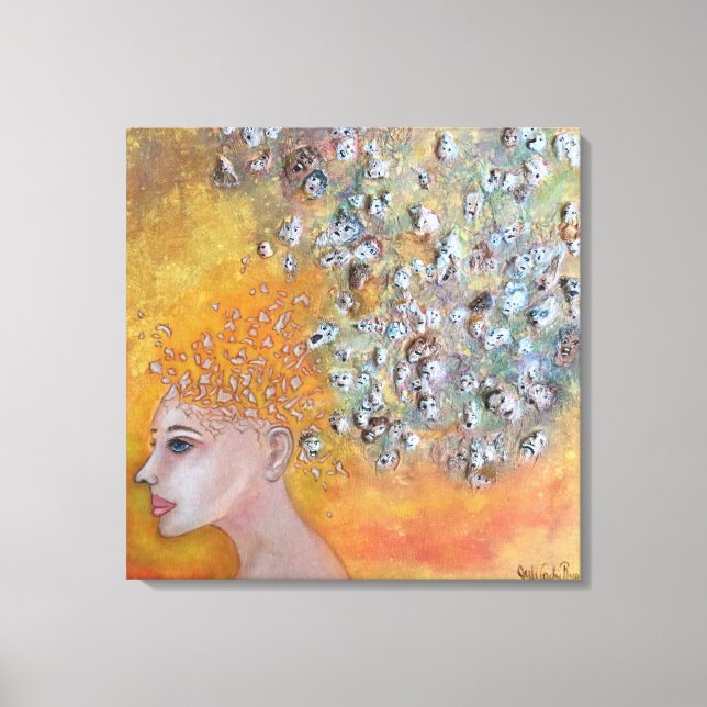 Toile de Voix Anxiété Imprimer (Recto)