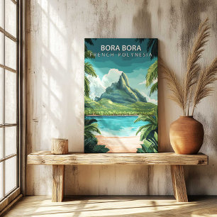 Toile de voyage Bora Bora Polynésie française