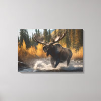 Toile de Yellowstone Moose