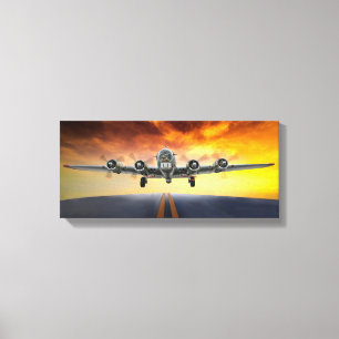 TOILE DÉBIT DE LA FORTERESSE DE VOL B-17