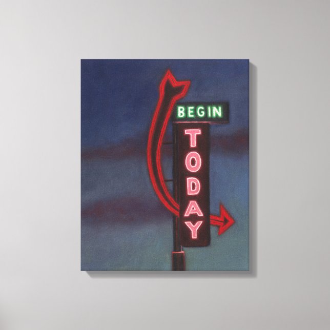 Toile Début aujourd'hui 2009 (Recto)