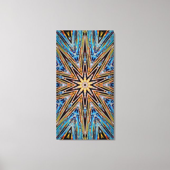 Toile Decagon Starburst 21x40 Canvas Print (Recto)