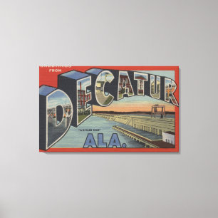 Toile Décatur, Alabama - Scènes de grandes lettres