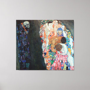 Toile Décès et vie de Gustav Klimt (c 1915)