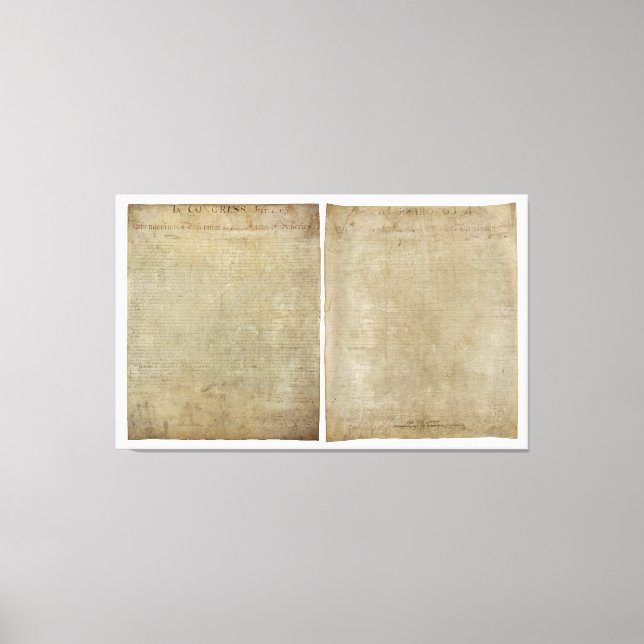 Toile Déclaration d'indépendance (Recto)