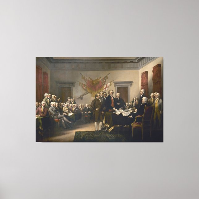 Toile Déclaration d'indépendance de John Trumbull (Recto)