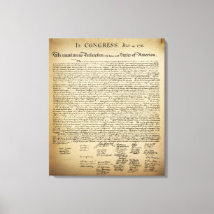 Toile Déclaration d'indépendance vintage