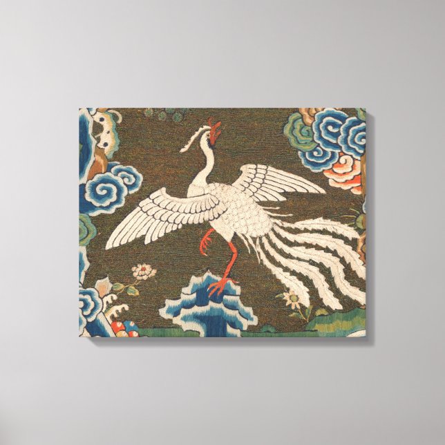 Toile Décor d'antiquité chinois d'oiseaux (Recto)