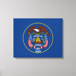Toile Décor Design de l'indicateur d'état Utah