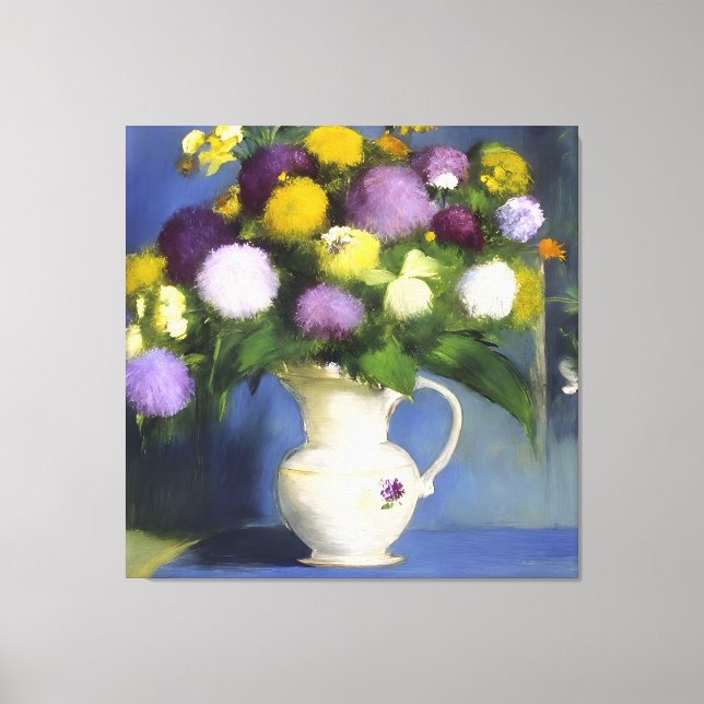 Toile Décor mural de fleurs délicates (Recto)