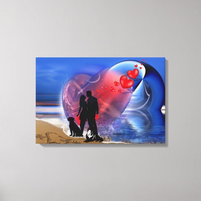 Toile Décor romantique (Recto)