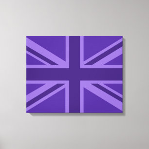 Toile Décor Union Jack Accent Violet