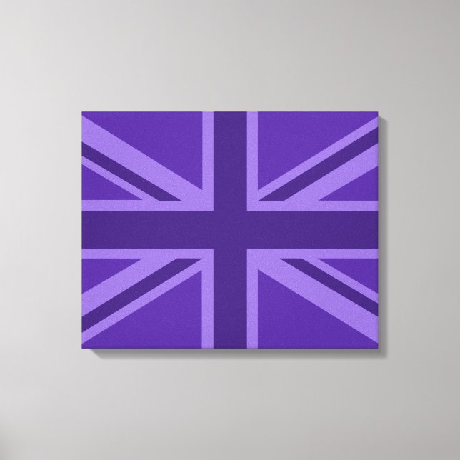 Toile Décor Union Jack Accent Violet (Recto)