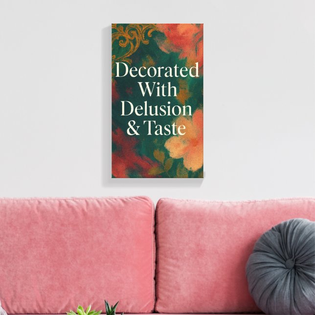 Toile Decorated With Delusion & Taste Modern Canvas (Insitu(Salon))