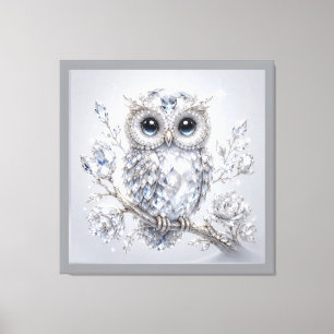Toile Décoration magique nocturne élégante de hibou arge