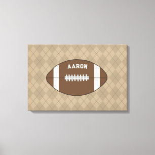 Toile Décoration murale de football personnalisée