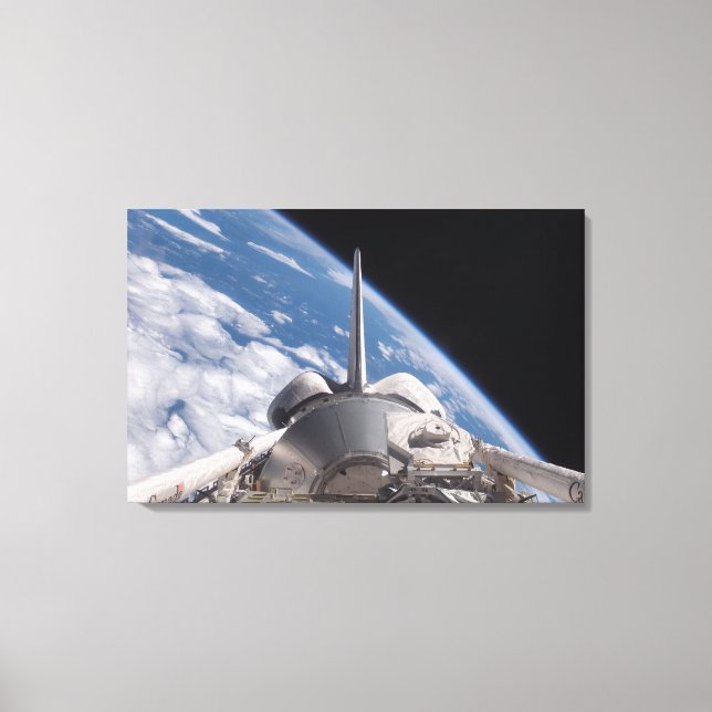Toile Découverte de navette spatiale rétropassée par la  (Recto)