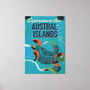 Toile Découvrez le voyage vintage des îles Australes
