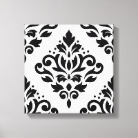 Défiler Damask Grand Design (B) Noir sur Blanc