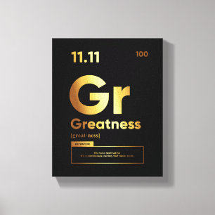 Toile Définition de grandeur   Citation Motivationnelle 