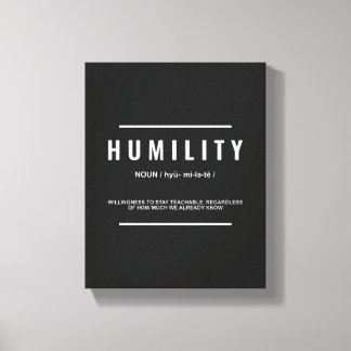 Toile Définition de l'humilité Citation inspirée OEuvre