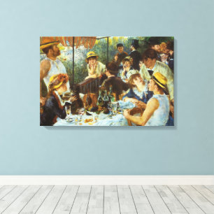 Toile Déjeuner de la fête nautique par Pierre Renoir