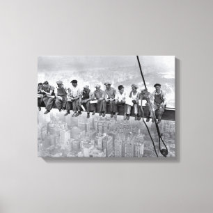 Toile Déjeuner Sur Un Gratte-Ciel