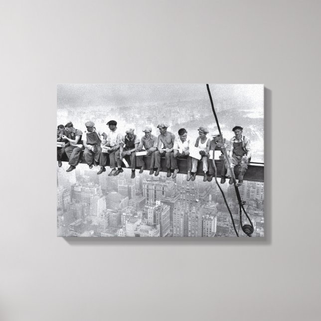 Toile Déjeuner Sur Un Gratte-Ciel (Recto)