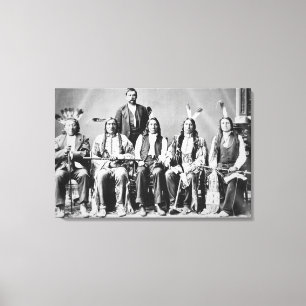 Toile Délégation des chefs de Sioux, menée par le nuage