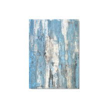 "Delighted" Art Abstrait bleu et gris